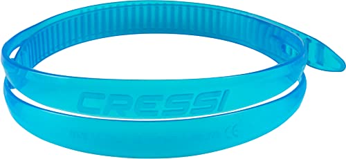 Cressi Unisex-Adult Swim Eyewear Silicone Strap Gurt für Schwimmbrillen, Blau, Einheitsgröße von Cressi