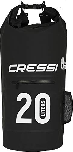 Cressi Dry Bag with Zip - Wasserdichte Taschen mit langem verstellbaren Schulterriemen - Für Tauchen, Bootfahren, Kajak, Angeln, Rafting, Schwimmen, Camping und Snowboarden von Cressi