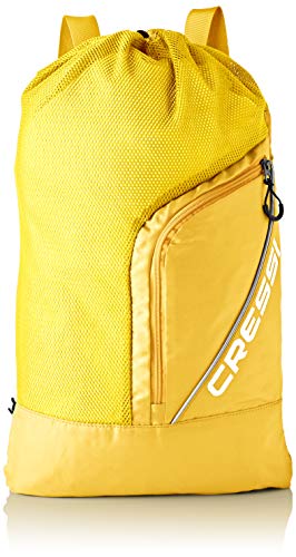Cressi Unisex – Erwachsene Sumba Bag Sportrucksack mit Netz, Gelb, Eine Eine Größe von Cressi