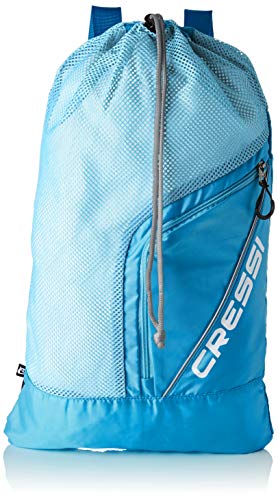 Cressi Unisex – Erwachsene Sumba Bag Sportrucksack mit Netz, Hellblau, Eine Eine Größe von Cressi