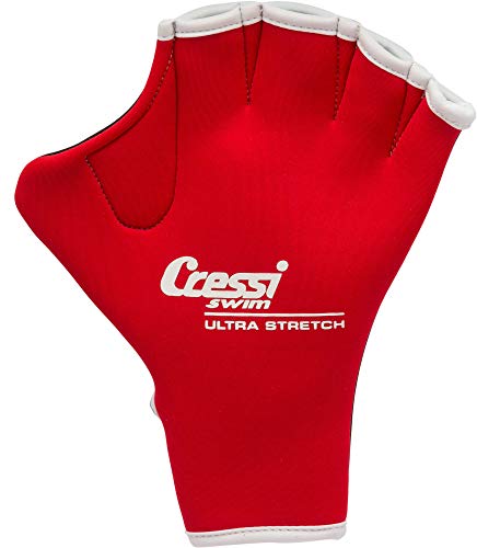 Cressi Unisex Erwachsene Swim Gloves Schwimmhandschuhe, Rot, Medium von Cressi