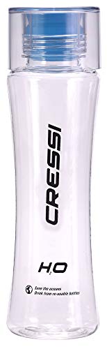 Cressi Unisex – Erwachsene Transparent Bpa Free Water Bottle Mehrwegflasche für Sportaktivitäten, Blau, 500 ml von Cressi
