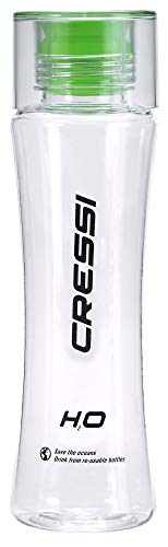 Cressi Unisex – Erwachsene Transparent Bpa Free Water Bottle Mehrwegflasche für Sportaktivitäten, Grün, 500 ml von Cressi
