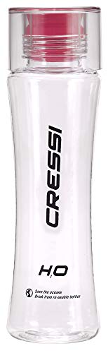 Cressi Unisex – Erwachsene Transparent Bpa Free Water Bottle Mehrwegflasche für Sportaktivitäten, Rot, 500 ml von Cressi