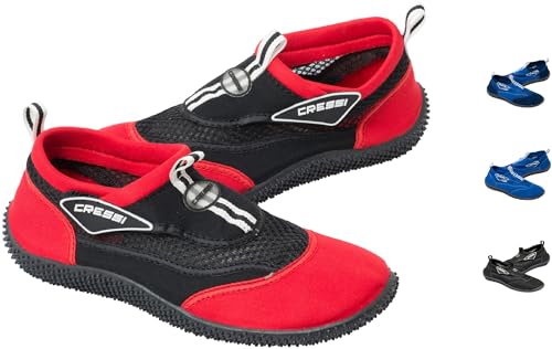 Cressi Unisex Reef Shoes Badeschuhe, rot (Schwarz/Rot), 46 EU von Cressi