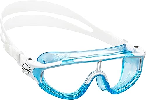 Cressi Baloo King Goggles - Taucherbrille Kinder Schwimm und Schnorchelbrille mit Beschlagfreien Einscheibengläsern, Schnorchelmaske Taucherbrille Kinder UV-Strahlen, 7-15 Jahre Verstellbar von Cressi