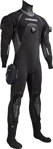 Cressi Women's Desert Lady Dry Suit 4mm HD Trockenanzug, Schwarz/Grau, M/3 von Cressi