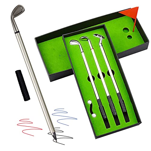 Crestgolf 3-teiliges Stifteset im Golfspiel-Design, Geschenkset für Golfclubs von Crestgolf