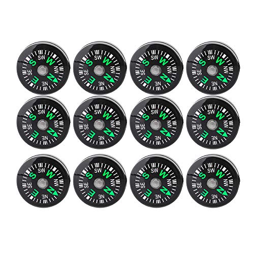 Mini Compass 12PCS Taschenkompass Stabilität Tragbares leichtes Camping zum Wandern von Crisis