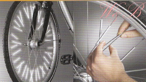 3M Scotchlite Speichenreflektoren 36 Stück Speichensticks Sicherheit fürs Fahrrad von Crivit Sports