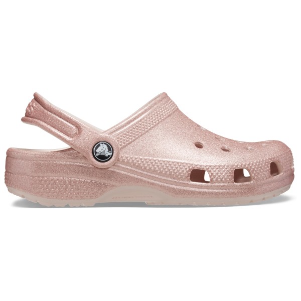 Crocs - Kid's Classic Glitter Clog - Sandalen Gr J3 rosa/braun von Crocs