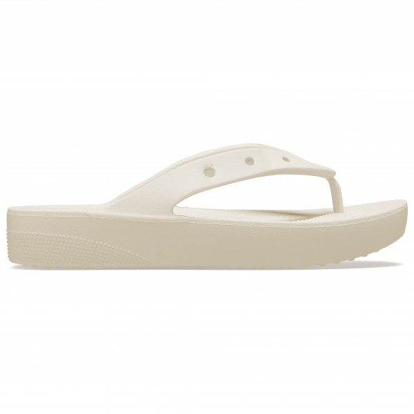 Crocs - Women's Classic Platform Flip - Sandalen Gr W10 beige von Crocs