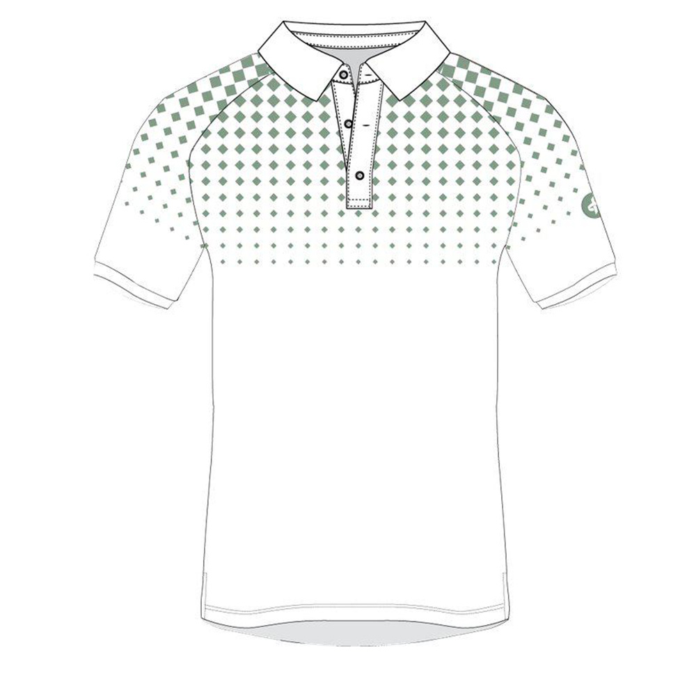 'Cross Fade Golf Herren Polo milky jade' von Cross