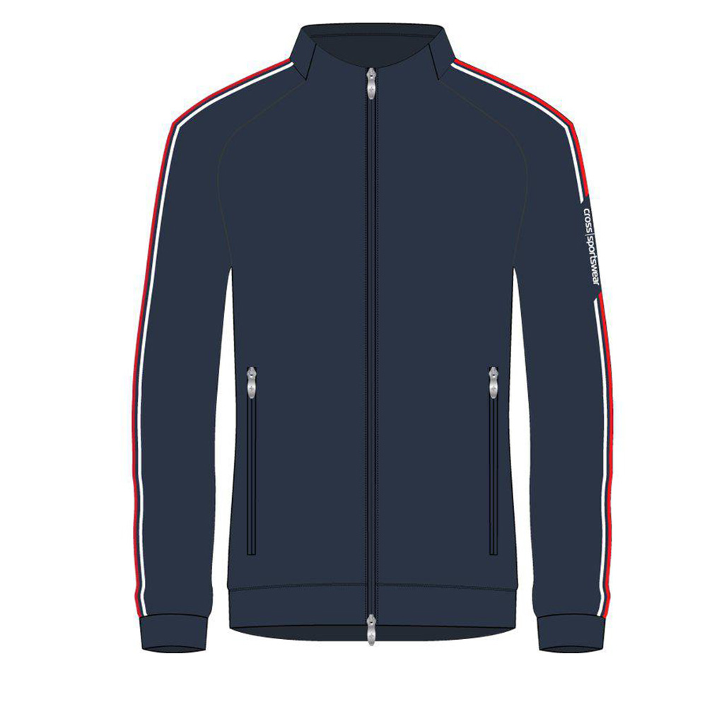 'Cross M Athletic Full Zip Herren Sweater navy' von Cross