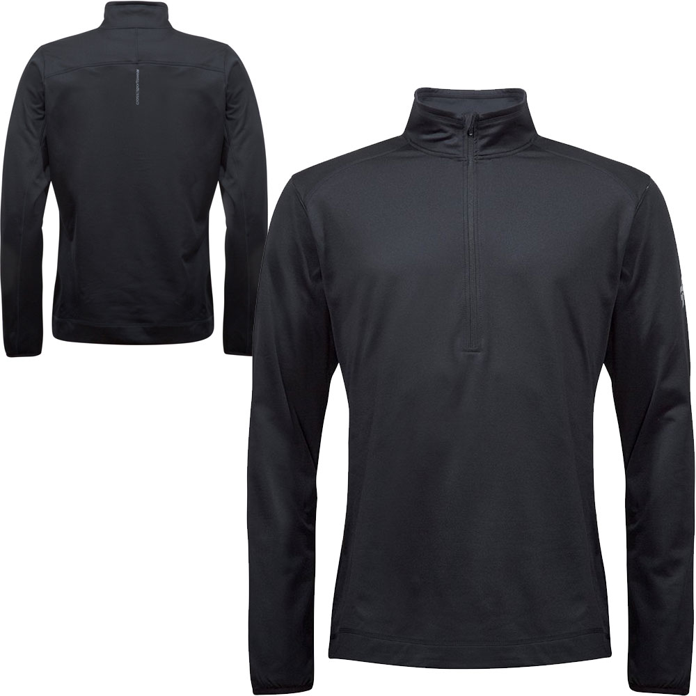 'Cross M Tech T-Neck Herren Sweater 1/4 Zip schwarz' von Cross