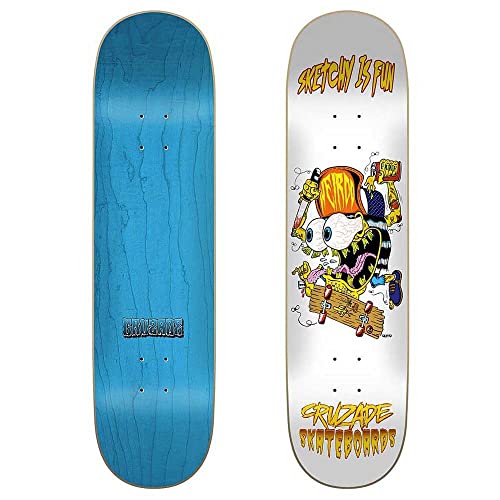 Cruzade Sketchy is Fun 8.375"x32.36" Deck Chassis, Mehrfarbig (Mehrfarbig), Einheitsgröße von Cruzade