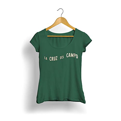 Cruzcampo Damen Camiseta La Cruz Del Campo Green Woman Unterhemd, grün, L von Cruzcampo
