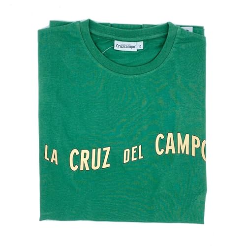 Cruzcampo Herren Camiseta La Cruz Del Campo Green Man T-Shirt, grün, S von Cruzcampo