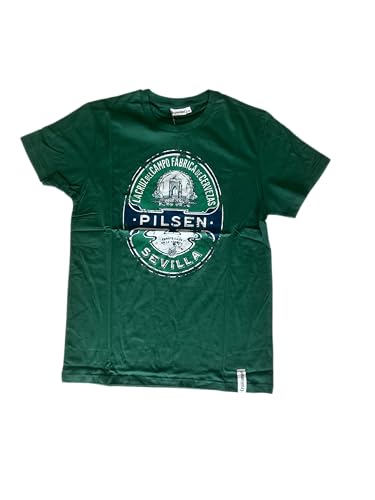 Cruzcampo Herren Camiseta Pilsen Green Man Unterhemd, grün, XS von Cruzcampo