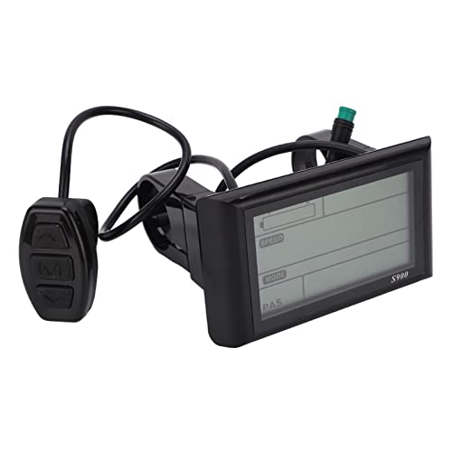 Cryfokt LCD S900 Display-Bedienfeld, LCD-Display für Elektrofahrräder, Einfach zu Bedienen, Wasserdicht, Multifunktional für Elektrofahrräder von Cryfokt