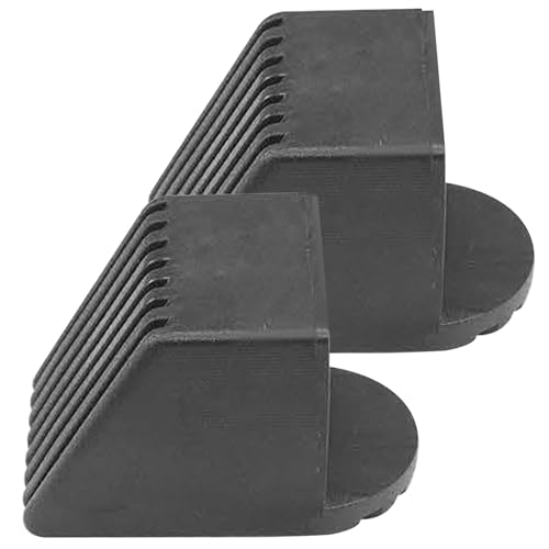 Csafyrt 2pcs Gummi-Endkappen, 2x2 Anti-Rutsch-Fitness-Geräte, praktische Verschleiß-resistente quadratische Schutzschutzabdeckung von Csafyrt