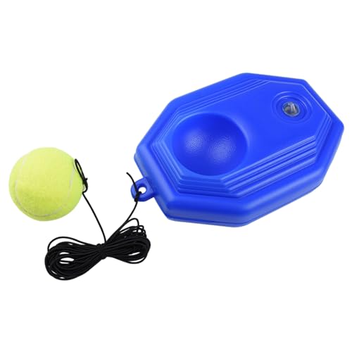 Csnbfiop Tennis-Trainer mit Saitenball, einzelnes Tennis-Übungsgerät, tragbares Trainingsgerät für Anfänger, Sport, Einzel-Tennis-Trainingsgerät für Selbstübung von Csnbfiop