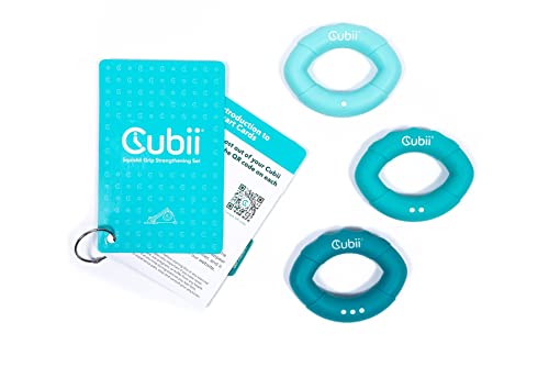 Cubii Squishii Handtrainer, 3 Stück, mit Smart-Karten von Cubii