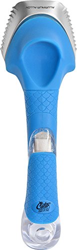 Cuda 18115 Fischschupper, Aluminium Anglermesser, Blau von Cuda