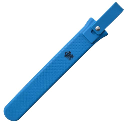 Cuda 18840 Knife Sheath, blaue Kunststoffscheide, Gürtelschlaufe, Wasserablauf, passend nur für Cuda Titanium Knives von Cuda