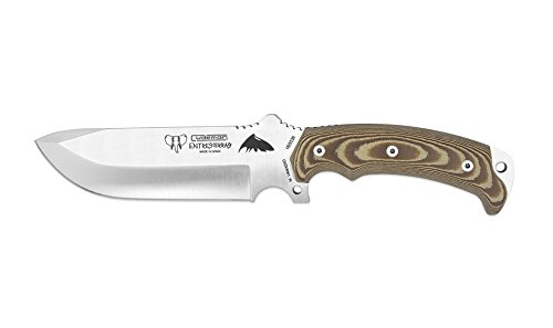 Cudeman Survival Messer Brauner Micartamit schwarzem Liner, Klingenlänge: 16 cm, CUDM-1407 von Cudeman