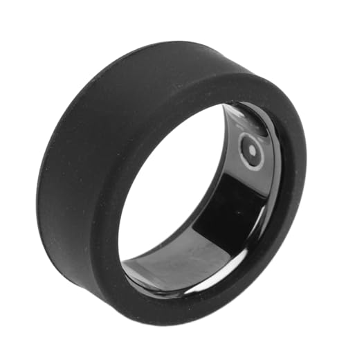 Cuifati Universeller Silikon-Ringschutz für Smart Ring, Elastische Ringabdeckung, Smart Health Ringschutz für Oura Ring Training, Anti-Kratz-Ring-Schutzhülle, Einfache Reinigung (Black) von Cuifati