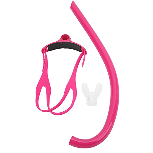Culnflun Schwimmschnorchel Frontmontiertes Schnorchel mit Silikon -Mundstück Haltbares Schwimmtraining Atemausrüstung für Anfänger und professionelle Schwimmer verstellbares (Blue) (Black) (Red) von Culnflun