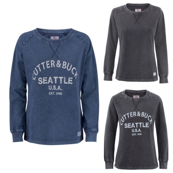 Cutter & Buck Pullover Thorp Denim Crew Damen von Cutter & Buck
