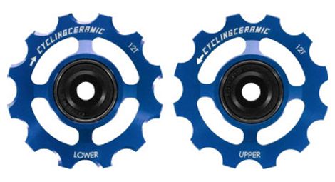 cyclingceramic pulley wheels fur shimano 12v 9200 8200 blau von CyclingCeramic