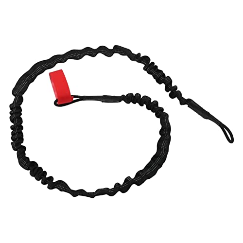 2 Stück Kajak-Paddel Le – Nylon-Gummi-Konstruktion, Widerstandsfähiges, Dehnbares Anti-Verlust-Seil Zur Sicherung Ihrer Kajak-Paddel Und -Ruten(Schwarz) von Cyllde