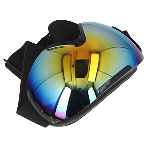 Cyllde Skibrille Mit PE-beschichteter Linse, Antibeschlag-Technologie, Doppelschichten, Verstellbares Rahmenloses Design – Unverzichtbares Skizubehör Für Schneemobilfahren Und Wintersport(Rot) von Cyllde