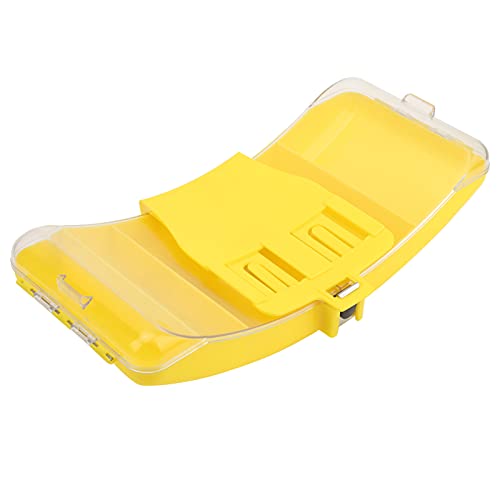 Cyllde Tragbare Taillen-Angelbox – Kunststoffkoffer Für Angelgeräte, Köder, Köder Und Haken – Praktische Aufbewahrungslösung Für Angler(Gelb) von Cyllde