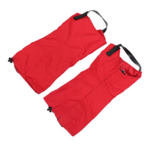Schützen Sie Ihre Beine Mit Einem Paar Wasserdichter Schneegamaschen – Unisex-Wanderstiefelüberzüge Für Outdoor-Winterabenteuer – 600D Ripstop-Oxford-Stoff(Rot) von Cyllde