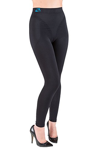 CzSalus Figurformende Anti-Cellulite Lange Hose (Leggings) mit Koffein + Vitamin E - schwarz Größe XXL von CzSalus