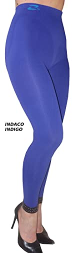 CzSalus Figurformende Anti-Cellulite Lange Hose (Leggings) mit Massageeffekt (Indigo, L) von CzSalus