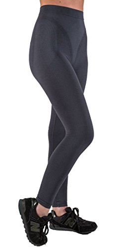 CzSalus Figurformende Anti-Cellulite Lange Hose (Leggings) mit Massageeffekt - Graphitgrau Größe L von CzSalus