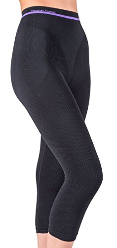 CzSalus Figurformende Anti-Cellulite Shorts Capri mit Emana® Bio-Fir - schwarz Größe L von CzSalus