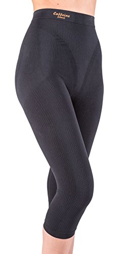 CzSalus Figurformende Anti-Cellulite Shorts Capri mit Koffein+Vitamin E - schwarz Größe M von CzSalus