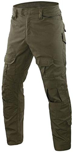 Czen Kampfhose Herren, Militärische Taktische Hosen Airsoft Gear BDU Uniformen Camouflage Hose für Paintball Jagd Airsoft (GRÜN,XXL) von Czen