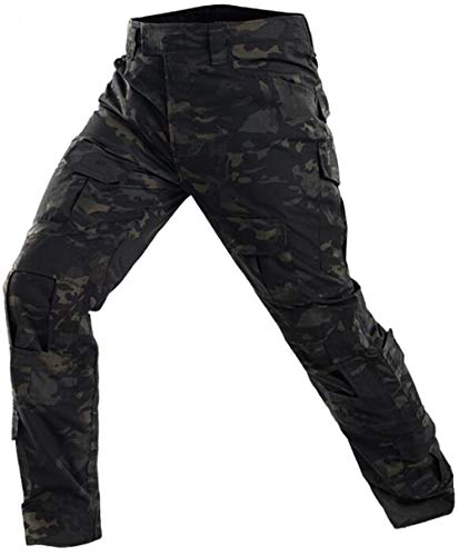 Czen Kampfhose Herren, Militärische Taktische Hosen Airsoft Gear BDU Uniformen Camouflage Hose für Paintball Jagd Airsoft (HCP,XL) von Czen