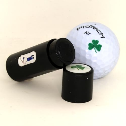 D B Spares Lucky Clover Design Golfball-Stempel, Stempel, Marker, personalisierbar von D B Spares