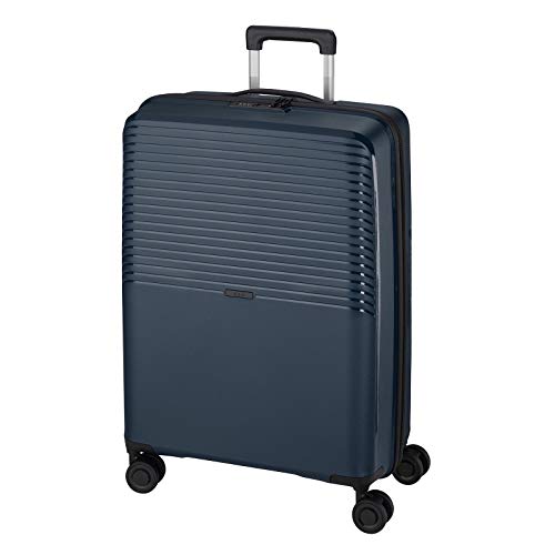 Bordgepäck Trolley Koffer aus sehr flexiblem und stoßfestem Polypropylen - Teleskopgriff - TSA Schloss - 4 Räder - 39l - Blau von D & N