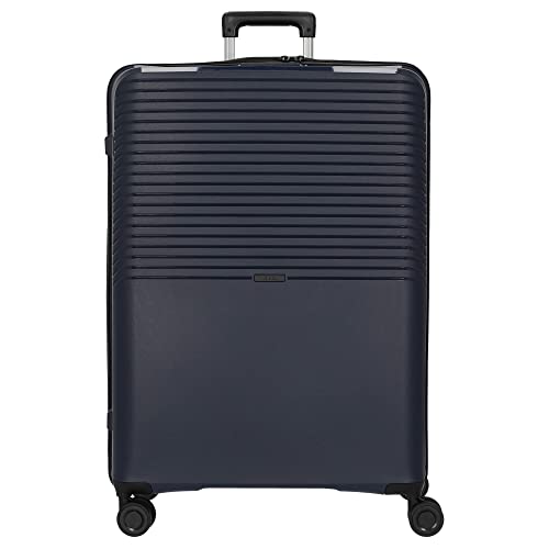 Trolley Koffer aus sehr flexiblem und stoßfestem Polypropylen - Teleskopgriff - TSA Schloss - 4 Räder - 100l - Blau von D & N