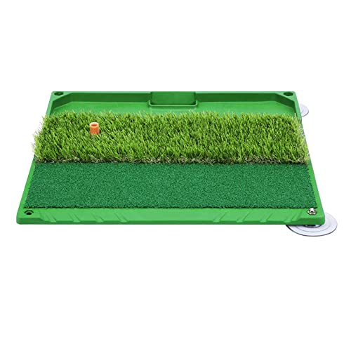 Golf Hitting Mat with Golf Ball Tray 17" x 20" Golf Matt for Indoors for Men von DACAIJIUWO