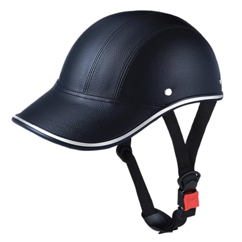 Bike Helm Sicherheit Fahrradhelm mit verstellbarem Gurt Scooter Helm Ski Baseball Skating Helme für Erwachsene Männer Frauen schwarz von DAGLLGEW